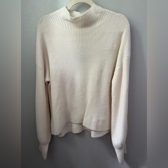 New A.L.C. Helena Ribbed Merino Wool Sweater in Off White Size Small - Picture 5 of 10